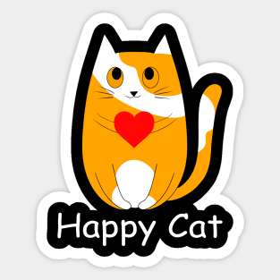 Happy Cat Sticker